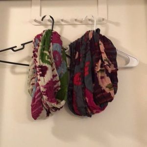 Two infinity scarves